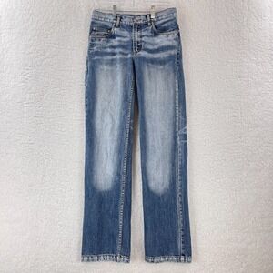 Tough JeanSmith Straight Leg Jeans Mens Size 28x30 Blue Denim Casual‎ Heathered